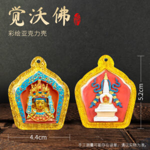Jowo Buddha Painted Tsa-Tsha